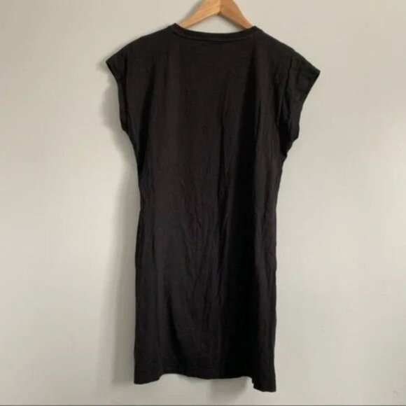 Calvin Klein casual t shirt dress black with white logo size medium - Picture 5 of 7